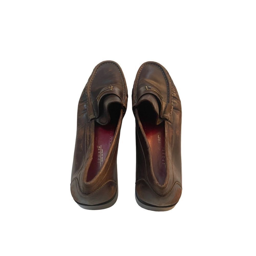 SALVATORE FERRAGAMO SPORT LEATHER LOAFER - Picture 2 of 7